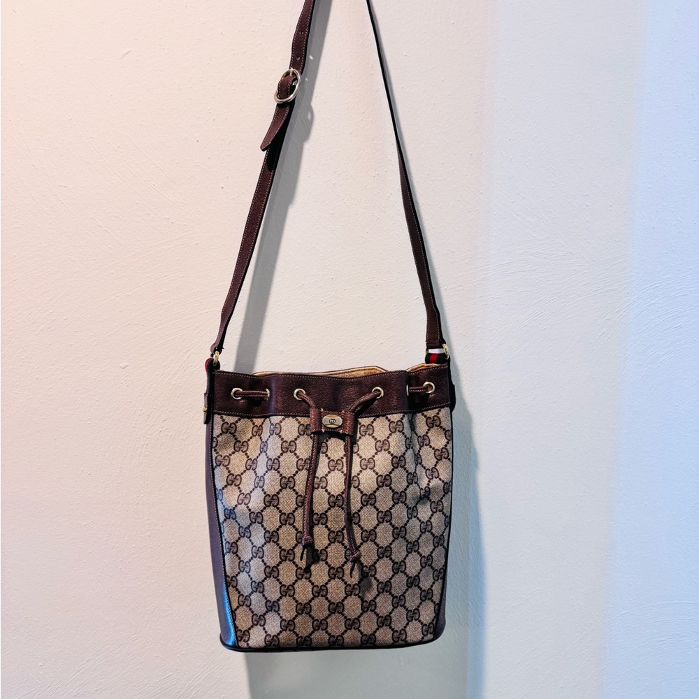 Gucci GG Monogram Bucket Bag Vintage